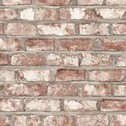 DUTCH WALLCOVERINGS Papier peint Briques Rouge EW3102