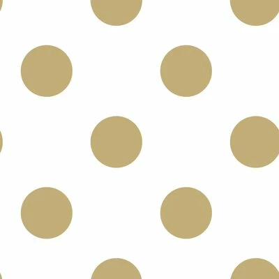 Kids at Home Papier peint Dotty Gold Blanc et doré 100105 1 Kids at Home Papier peint Dotty Gold Blanc et doré 100105