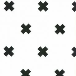 Fabulous World Papier peint Cross Blanc et noir 67104-6
