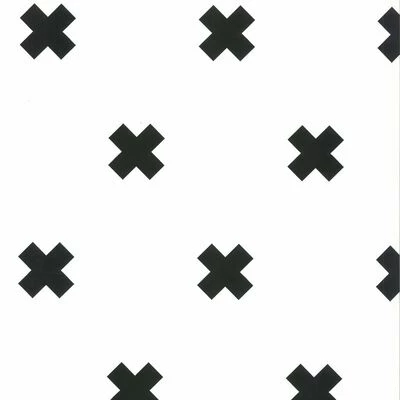 Fabulous World Papier peint Cross Blanc et noir 67104-6 1 Fabulous World Papier peint Cross Blanc et noir 67104-6