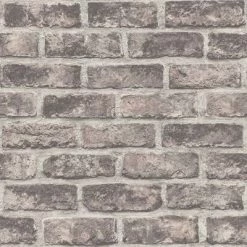 DUTCH WALLCOVERINGS Papier peint Briques Marron