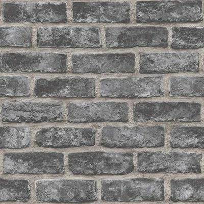 DUTCH WALLCOVERINGS Papier peint Briques Noir 1 DUTCH WALLCOVERINGS Papier peint Briques Noir