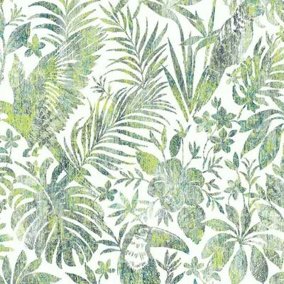 DUTCH WALLCOVERINGS Papier peint Feuilles et toucan Vert 1 DUTCH WALLCOVERINGS Papier peint Feuilles et toucan Vert