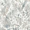 DUTCH WALLCOVERINGS Papier peint Feuilles et toucan Beige
