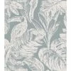 DUTCH WALLCOVERINGS Papier peint Rebecca Gris et blanc