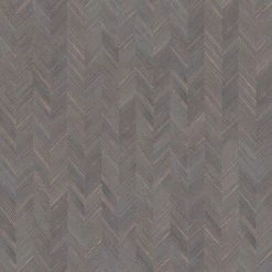 DUTCH WALLCOVERINGS Papier peint Arête de poisson Marron et doré