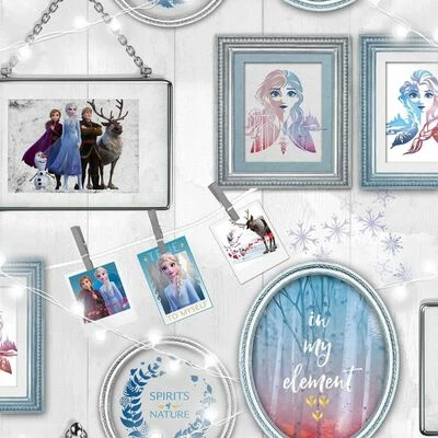 Kids at Home Papier peint Wallpaper Frozen Frames Gris 1 Kids at Home Papier peint Wallpaper Frozen Frames Gris