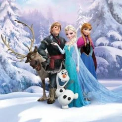 Papiers peints Soldes 16 Komar Photo mural Frozen Winterland 184x254 cm Bleu