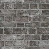 Homestyle Papier peint Brick Wall Noir et gris