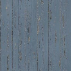 Homestyle Papier peint Old Wood Bleu