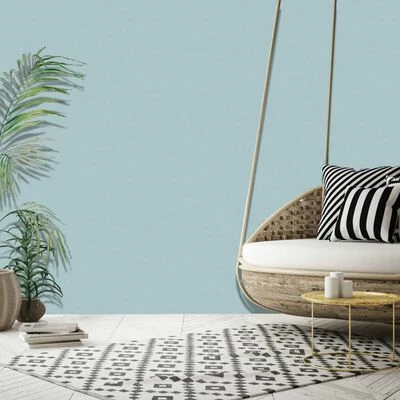 DUTCH WALLCOVERINGS Papier peint simple Bleu clair 2 DUTCH WALLCOVERINGS Papier peint simple Bleu clair – Image 2