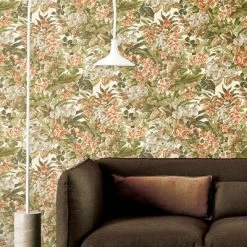 DUTCH WALLCOVERINGS Papier peint floral Vert -Papiers peints Soldes image 1 437425