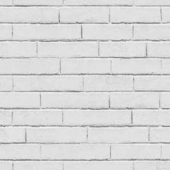 Good Vibes Papier peint Brick Wall Gris