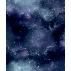Good Vibes Papier peint Galaxy with Stars Noir et violet