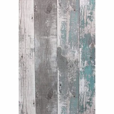 Topchic Papier peint Wooden Planks Gris foncé et bleu 1 Topchic Papier peint Wooden Planks Gris foncé et bleu