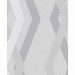 Topchic Papier peint Graphic Lines Diamonds Gris
