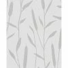 Topchic Papier peint Reed Plumes Gris métallisé