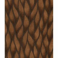 Topchic Papier peint Flames and Drops Marron métallisé