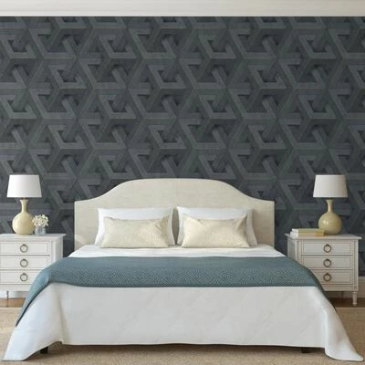 DUTCH WALLCOVERINGS Papier peint Onyx Anthracite et doré 2 DUTCH WALLCOVERINGS Papier peint Onyx Anthracite et doré – Image 2