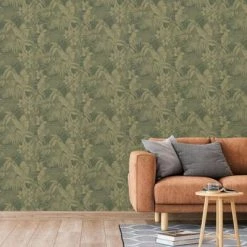 DUTCH WALLCOVERINGS Papier peint Joelle Vert et doré 7 DUTCH WALLCOVERINGS Papier peint Joelle Vert et doré -Papiers peints Soldes image 1 442582