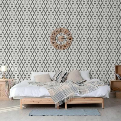 DUTCH WALLCOVERINGS Papier peint Geometric Blanc et noir 2 DUTCH WALLCOVERINGS Papier peint Geometric Blanc et noir – Image 2