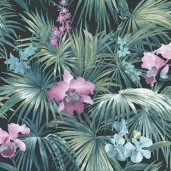Noordwand Papier peint Tropical Flowers Vert -Papiers peints Soldes image 2 431357