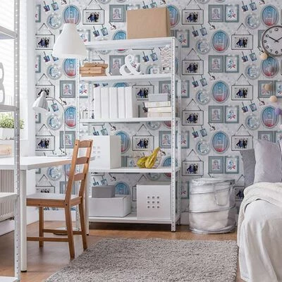 Kids at Home Papier peint Wallpaper Frozen Frames Gris 2 Kids at Home Papier peint Wallpaper Frozen Frames Gris – Image 2