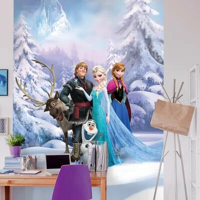 Komar Photo mural Frozen Winterland 184x254 cm Bleu 2 Komar Photo mural Frozen Winterland 184x254 cm Bleu – Image 2