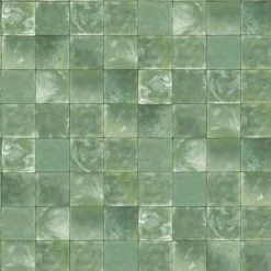 Evergreen Papier peint Tiles Vert