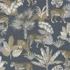 DUTCH WALLCOVERINGS Papier peint Léopard Noir et beige