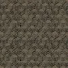 DUTCH WALLCOVERINGS Papier peint avec motif géométrique Marron et noir