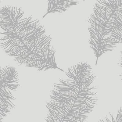 DUTCH WALLCOVERINGS Papier peint Fawning Feather Gris clair 1 DUTCH WALLCOVERINGS Papier peint Fawning Feather Gris clair