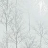 DUTCH WALLCOVERINGS Papier peint Rhea Trees Gris et argenté