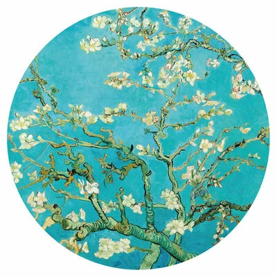 WallArt Papier peint cercle Almond Blossom 190 cm 1 WallArt Papier peint cercle Almond Blossom 190 cm