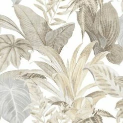 Topchic Papier peint Big Leaves Beige