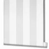Topchic Papier peint Stripes Gris clair et blanc