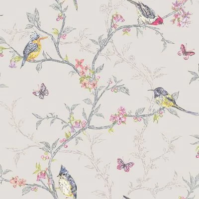 DUTCH WALLCOVERINGS Papier peint Phoebe Lilas 1 DUTCH WALLCOVERINGS Papier peint Phoebe Lilas