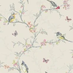 DUTCH WALLCOVERINGS Papier peint Phoebe Beige