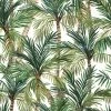 DUTCH WALLCOVERINGS Papier peint Palm Trees Vert et blanc