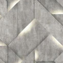 DUTCH WALLCOVERINGS Papier peint Onyx Gris foncé