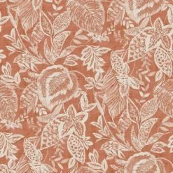 DUTCH WALLCOVERINGS Papier peint Mae Orange et beige