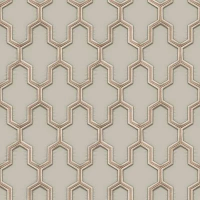 DUTCH WALLCOVERINGS Papier peint Geometric Doré et vert 1 DUTCH WALLCOVERINGS Papier peint Geometric Doré et vert