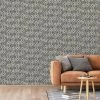 DUTCH WALLCOVERINGS Papier peint Galactic Argenté et marron