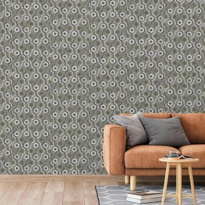 DUTCH WALLCOVERINGS Papier peint Galactic Argenté et marron 1 DUTCH WALLCOVERINGS Papier peint Galactic Argenté et marron