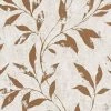 DUTCH WALLCOVERINGS Papier peint Leafs Beige et marron