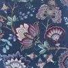 DUTCH WALLCOVERINGS Papier peint Krisha Bleu marine et rose