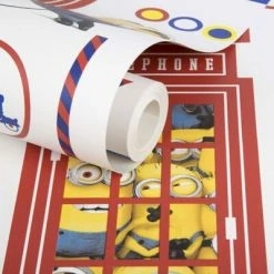 Kids at Home Papier peint Minions Hello Blanc -Papiers peints Soldes image 3 431388