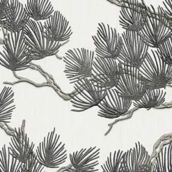 DUTCH WALLCOVERINGS Papier peint Motif avec pins Blanc et noir 5 DUTCH WALLCOVERINGS Papier peint Motif avec pins Blanc et noir -Papiers peints Soldes image 3 437398