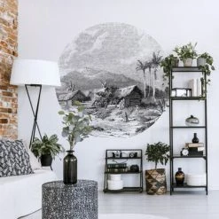 WallArt Papier peint cercle Landscape of Guadeloupe 190 cm 8 WallArt Papier peint cercle Landscape of Guadeloupe 190 cm -Papiers peints Soldes image 3 440369