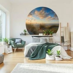 WallArt Papier peint cercle Beachlife 142,5 cm -Papiers peints Soldes image 3 440378